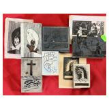 LOT OF WOOD BLOCK STAMPS