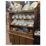 CHINA HUTCH WITH CONTENTS