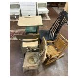 LOT OF JUVENILE CHAIRS/DESK/ROCKER