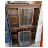 ANTIQUE OAK CURIO CABINET