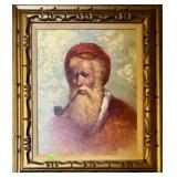 CAPTAIN SMOKING PIPE O/C PAINTING
