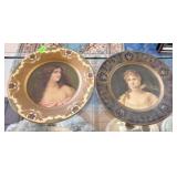 PAIR OF ART NOUVEAU TIN LITHO ADVERTISING PLATES
