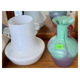 PAIR OF MURANO ART GLASS VASES