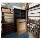 LOT OF SIX DISPLAY/BOOK CASES
