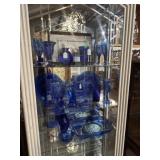 COBALT GLASS GROUPING