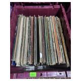 BIN OF LP VINYL RECORDS