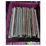 BIN OF LP VINYL RECORDS