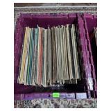 BIN OF LP VINYL RECORDS