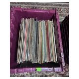 BIN OF LP VINYL RECORDS