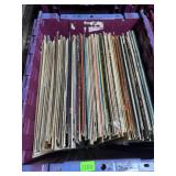 BIN OF LP VINYL RECORDS