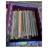BIN OF LP VINYL RECORDS