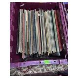 BIN OF LP VINYL RECORDS