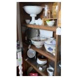 CABINET WITH CONTENTS - SERVING ITEMS