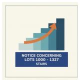 NOTICES CONCERNING LOTS 1000 - 1327 IN DESCRIPTION