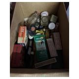 LOT OF VINTAGE ADVERTISING, TINS, BOTTLES