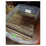 BIN OF LP VINYL RECORDS