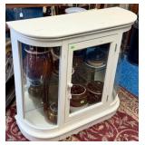 WHITE DISPLAY CABINET