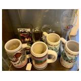 LOT OF BEER STEINS