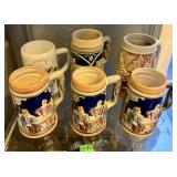 LOT OF BEER STEINS