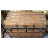 VINTAGE CEDAR LINED TRAVEL TRUNK