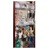 CONTENTS OF CURIO CABINET - PORCELAINS