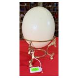 OSTRICH EGG ON STAND