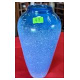 MURANO SGRAFFITO ART GLASS VASE