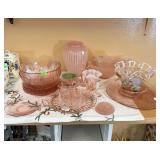 LOT OF PINK GLASS