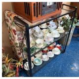 METAL/GLASS SHELVING UNIT