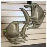 PAIR OF DECORATIVE WALL FISH