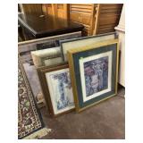 LOT OF FRAMED WORKS OF ART
