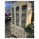 CHINA CABINET - FAUX RATTAN