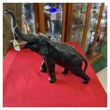 BRONZE FIGURE OF AN ELEPHANT