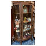 CURVED GLASS CURIO CHINA CLOSET