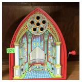 J. CHEIN TIN LITHO WIND UP CATHEDRAL