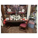DINING TABLE WITH DINNER WARES