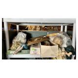 LOT OF DOLLS, PARTS, CLOTHING