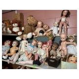 LOT OF VINTAGE DOLLS