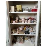 LOT OF ANTIQUE TO VINTAGE DOLL HEADS/PARTS