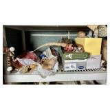 LOT OF DOLLS, PARTS, CLOTHING