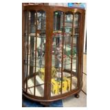 CURVED GLASS CURIO CHINA CLOSET
