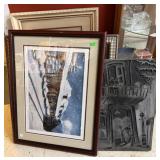 COLLECTION OF FRAMED WORKS OF ART
