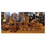 COLLECTION OF WOODEN TOYS