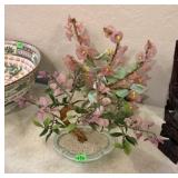 GLASS/JADE DECORATIVE BONSAI TREES