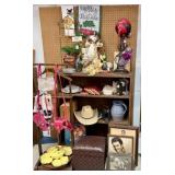 SHELF LOT OF DECORATIVE COLLECTIBLES