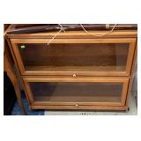 TWO SECTION BARRISTER BOOK CASE
