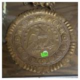 BRASS EAGLE FIGURAL PLAQUE