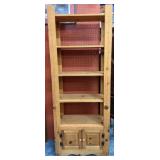 WOODEN SHELVING UNIT