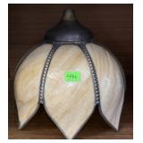 SLAG GLASS TULIP LAMP SHADE