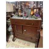 ANTIQUE EMPIRE SIDEBOARD SERVER